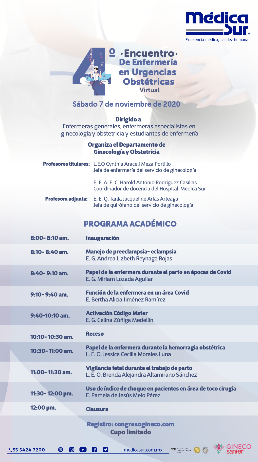 4to Encuentro de Enfermer�a en Urgencias Obst�tricas